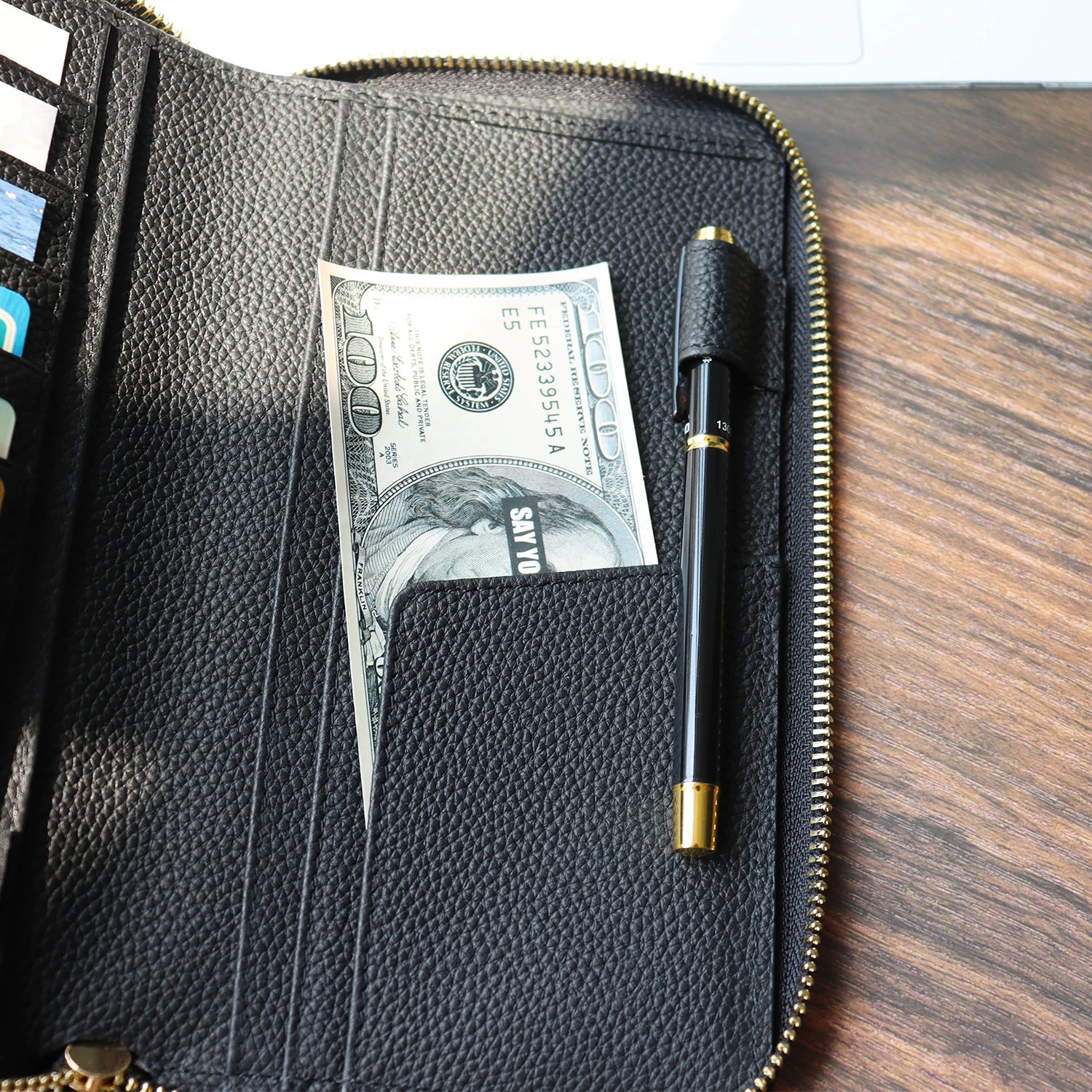 Tanie Wół Rycerz Prawdziwej Skóry Zamek Organizator żwirowa Ziarna Skóry Wołowej Planowanie Budżetu Posiadacz Karty Wielofunkcyjne Agenda Dziennik Pamiętnik