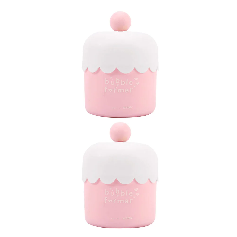 

2pcs Cleanser Cup Maker Whip Bubble Maker Wash Making Cups Travel Former Dispenser for Shower Bathroom Shampoo