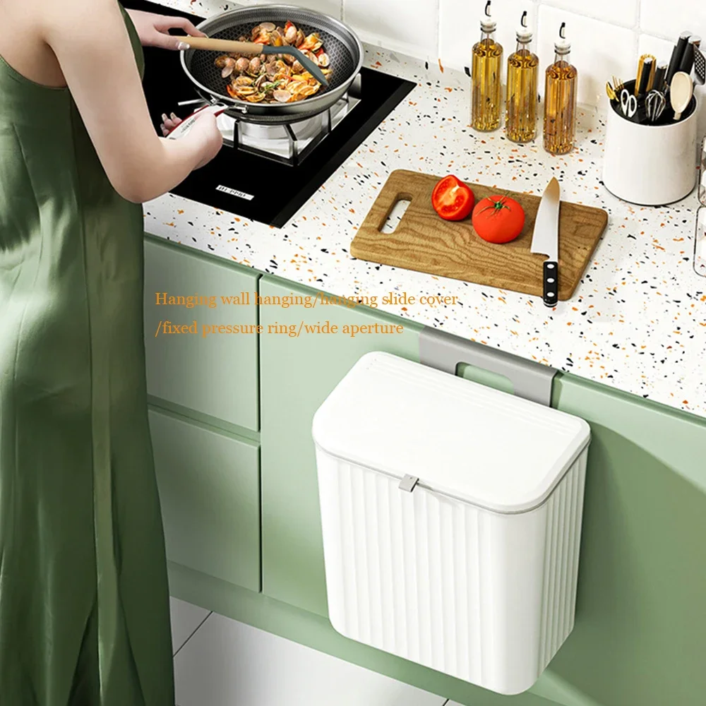 Настенный мусорный бак для кухни ванной комнаты портативный бытовой подвесной