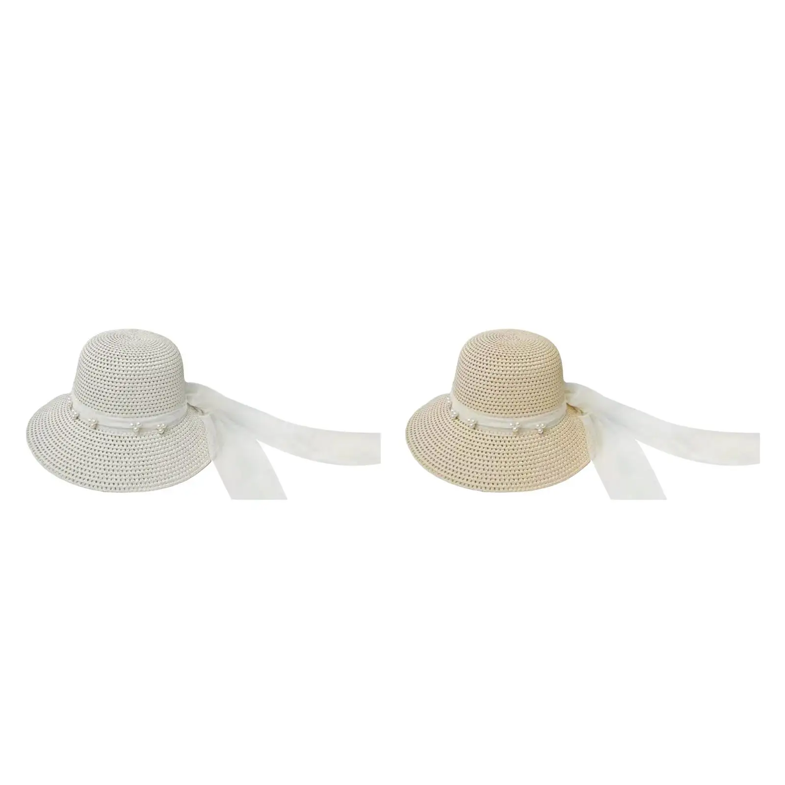 

Ladies Straw Hats, Summer Beach Cap, Bucket Hat for Vacation, Outdoor Vacation