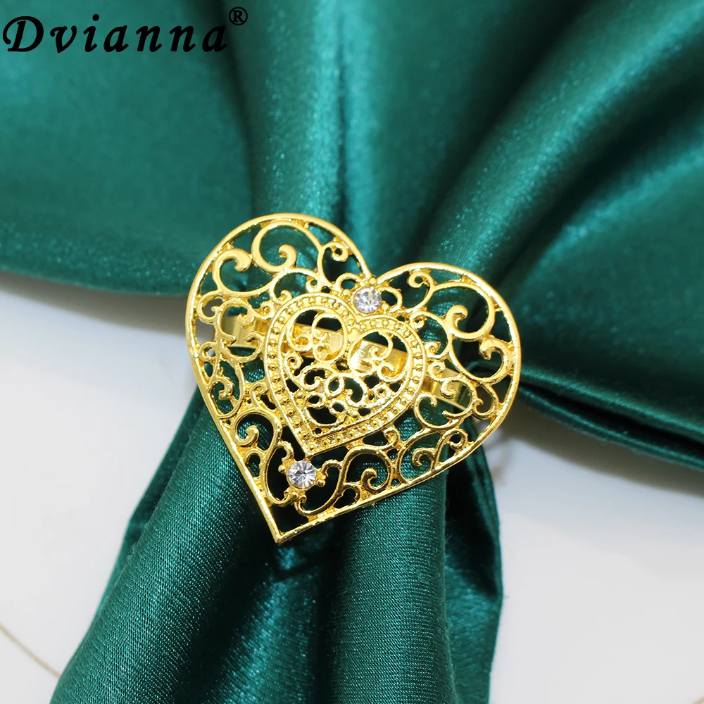 20 шт. кольца для салфеток в форме сердца держатель на День Благодарения Пряжка