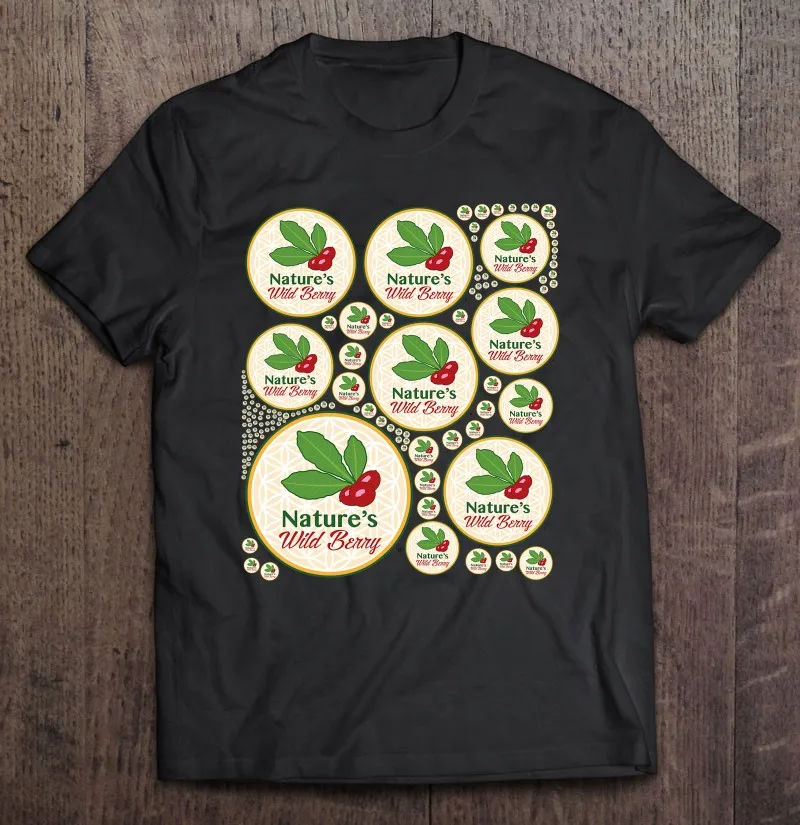 

Футболка мужская с рисунком Nature's Wild Berry Store, тенниска с коротким рукавом, майка с рисунком аниме, одежда в подарок