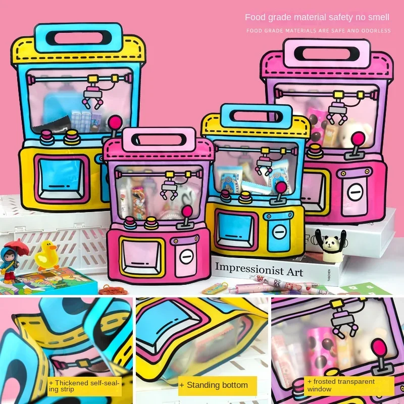 Милые Мультяшные Герметичные Пластиковые Пакеты Самоблокирующаяся Молния Для