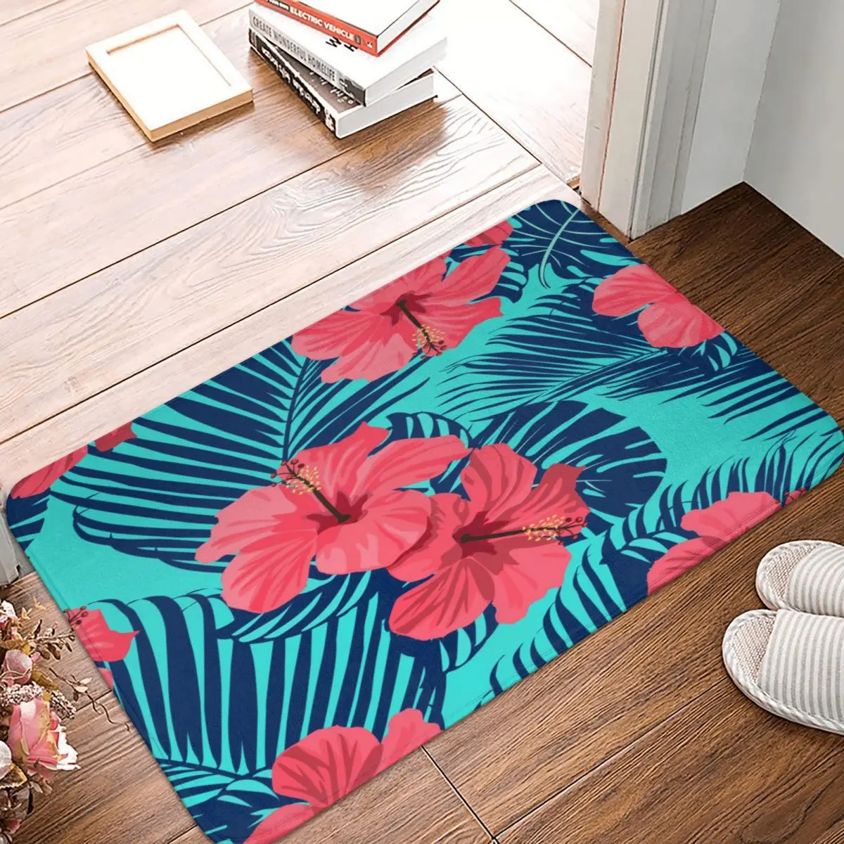 

Коврик с изображением радиая цветов, напольные коврики из полиэстера, персонализированные Противоскользящие коврики для домашнего декора, праздничные подарки, коврики на заказ