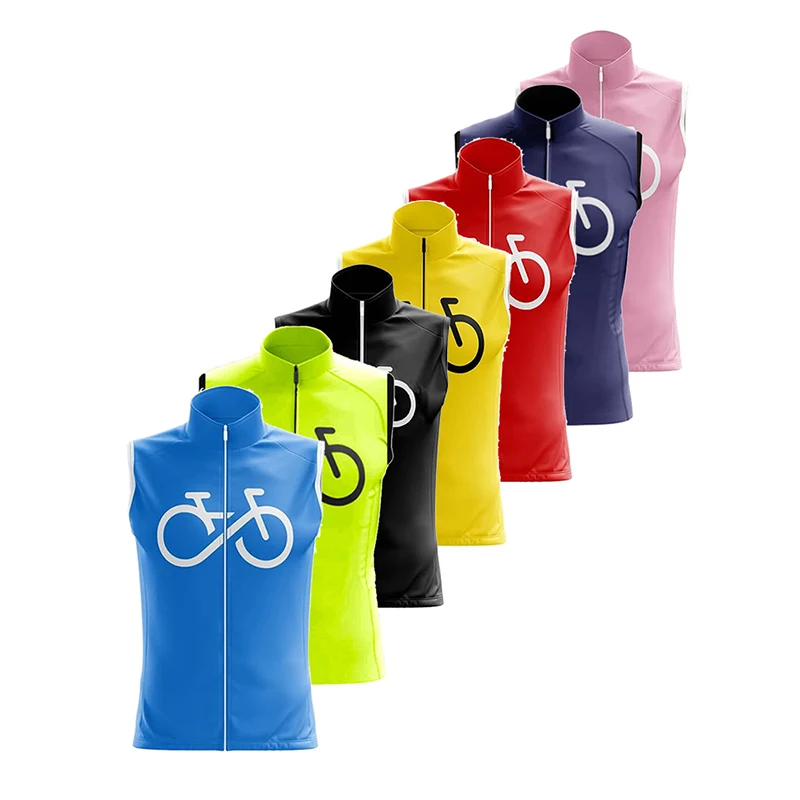 

2022 New 2022 Summer Men Cycling Vest Windproof Waterproof Running Vest MTB Bike Mesh Fabric Breathable Clothes Sleeveless Cycl