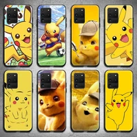 cute cartoon pikachu phone case for samsung galaxy s21 plus ultra s20 fe m11 s8 s9 plus s10 5g lite 2020