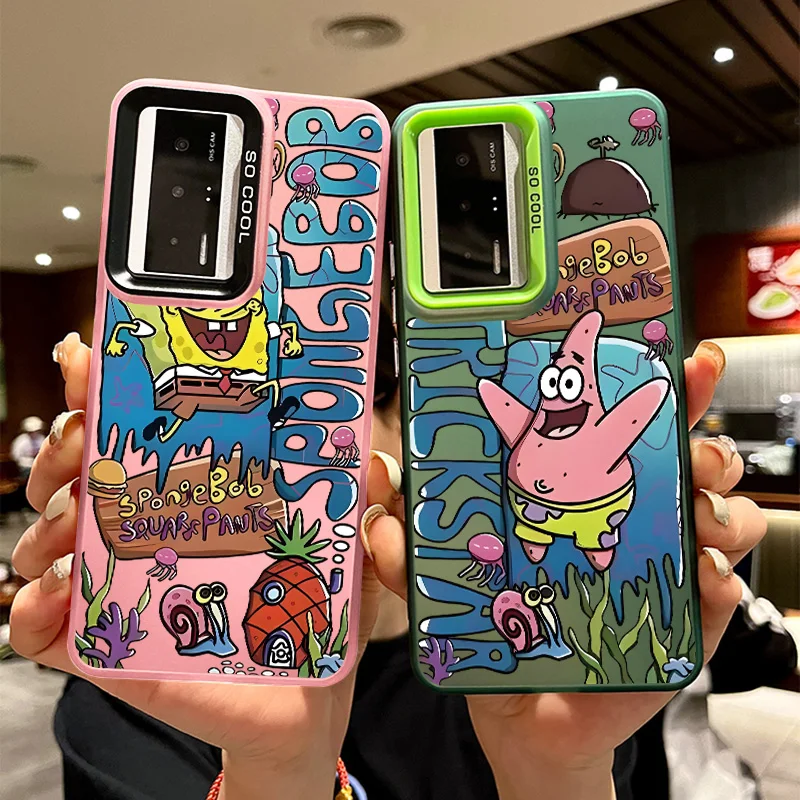 S-SpongeBob Cute Colorful Phone Case For Xiaomi Redmi Note 13 12S 12 11S 11E SE 11 10T 10S 10 9 Pro Plus Max Lite Funda Cover