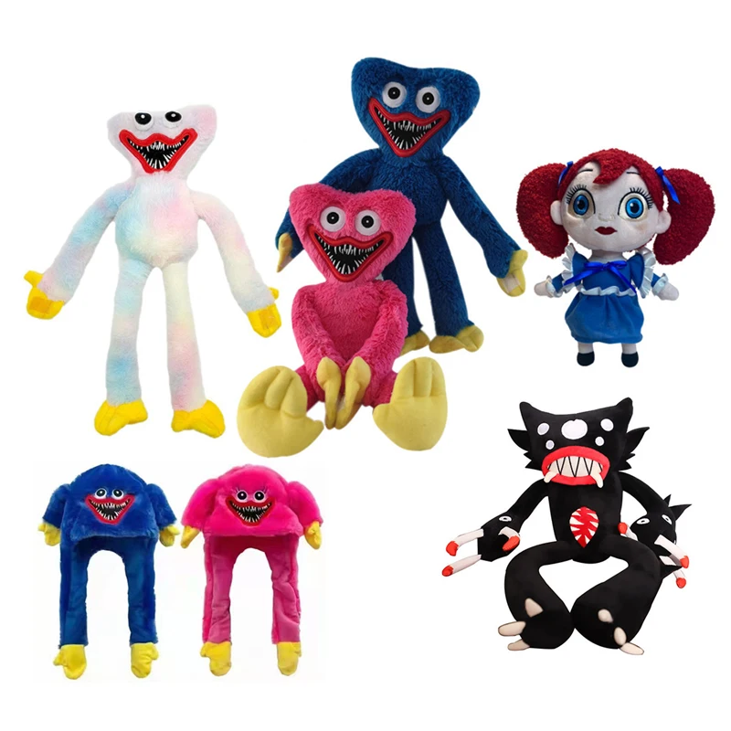 Huggy Wuggy плюшевая игрушка мягкая Набивная с Маком игровой персонаж искусственная