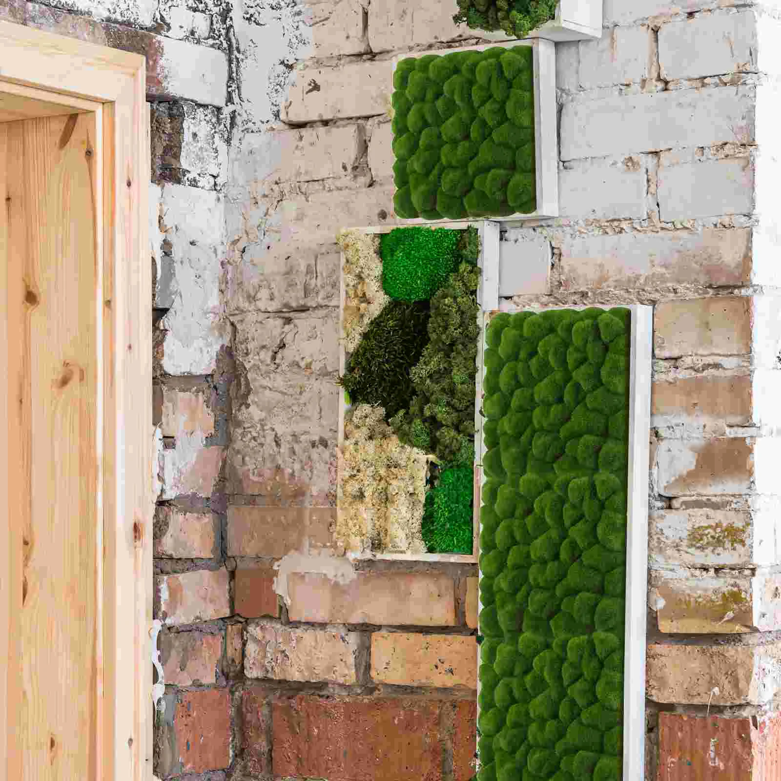 Имитация мховой доски декор панели искусственная зелень садовый орнамент коврик