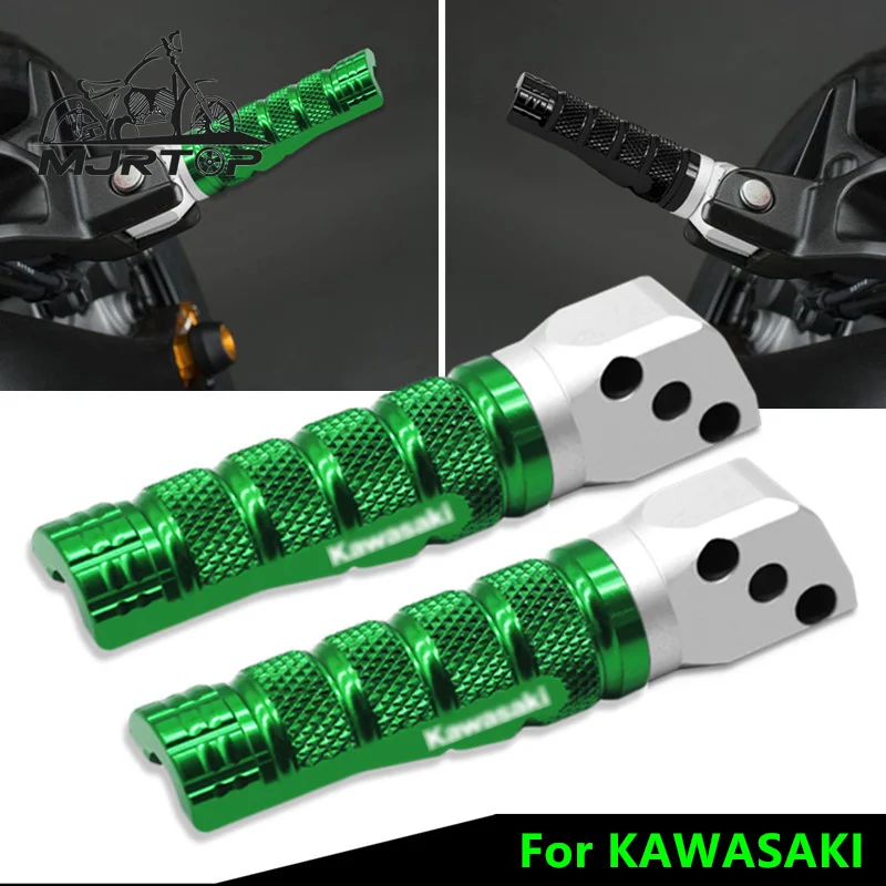 

NEW Motorcycle Rear Foot Pegs Footrest Pedals For Kawasaki ZX-6R ZX10R ABS ZX-25R NINJA 400 Ninja650 ER-6N ER6F Versys 650/1000