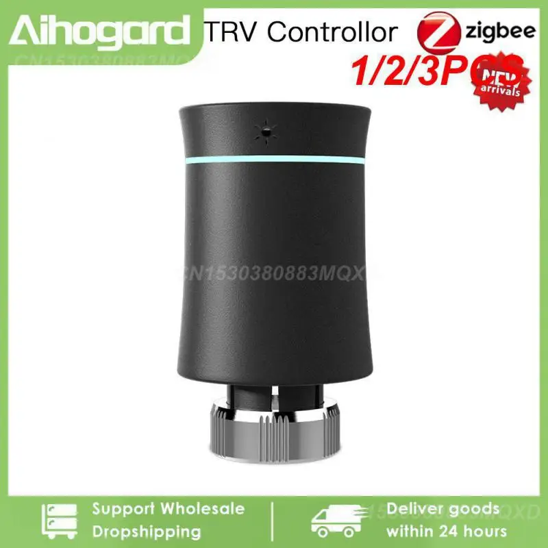

Клапан привода радиатора ZigBee3.0 TRV, умный программируемый термостат для контроля температуры Alexa google home, 1/2/3 шт.