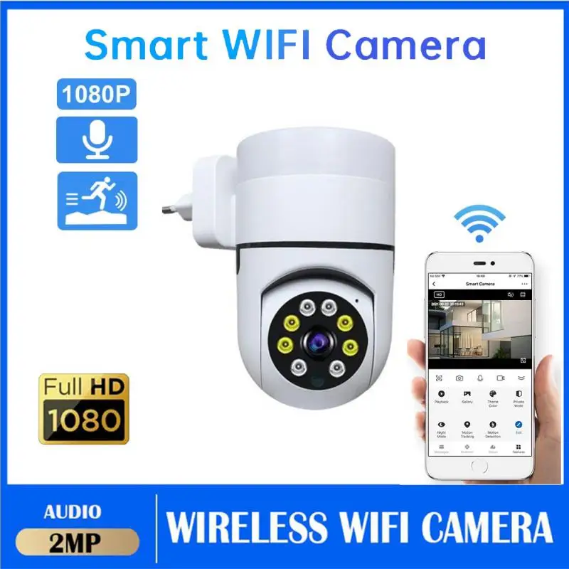 

Камера видеонаблюдения, 1080P HD, Wi-Fi, поворот на 360 градусов, ночное видение