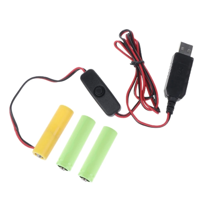 

USB Power Converter DC-Buck Boost Eliminator Replace Replace 3X1.5V AA