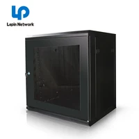 lepin ningbo factory hot sell computer room 42u  32u server rack network cabinet 4u black wall mount network cabinet led price