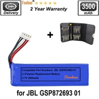 3 7v 3500mah li polymer replacement battery tools for jbl flip 4 flip 4 special edition fits for jbl gsp872693 01