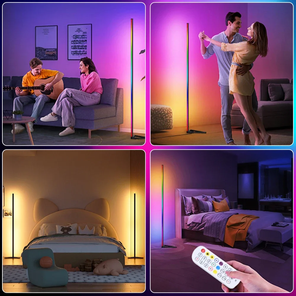 Напольные лампы с музыкальной синхронизацией RGB освещение стоящая атмосфера