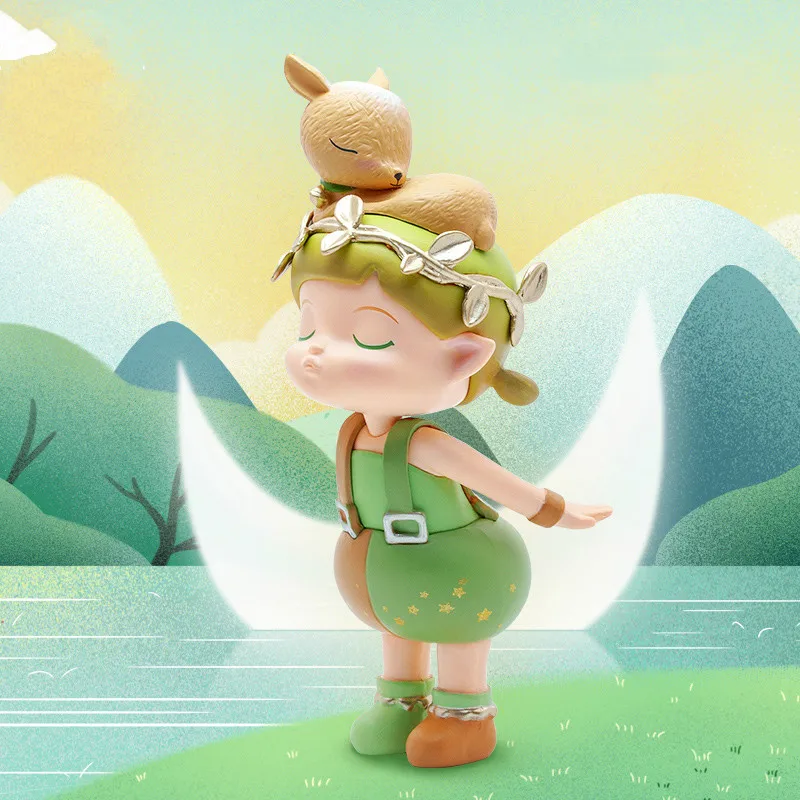 

Оригинальный аниме Mojimusi Elf Moonlight Town Женская экшн-фигурка, игрушки, кавайная настольная модель для девушки