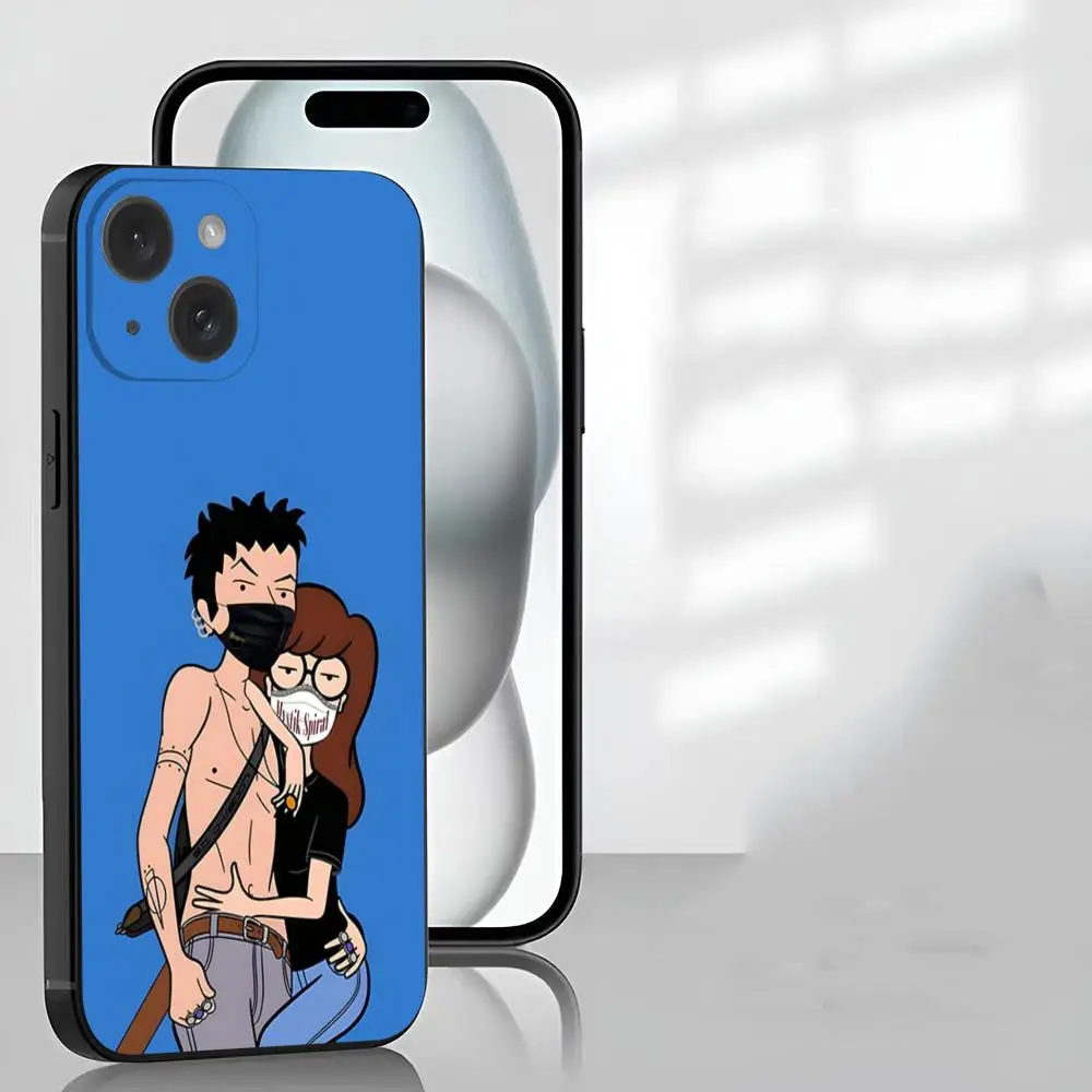 Чехол для телефона Daria IPhone 16 15 14 13 12 11 Pro Max Plus Mini MagSafe черный мягкий чехол