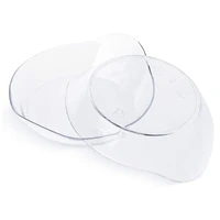 50pcs disposable plastic dessert plate trial bowl circular plate ice cream plate tea break buffet tableware