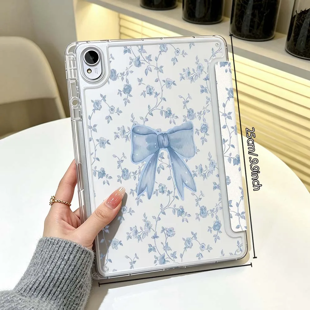 Фото Сине-розовый чехол с бабочками для Huawei Honor Matepad Pad X10 X9 GT Pro V9 9 Air SE 12X 11.5 11 13.2 11.5s дюймов, складной чехол для планшета №4