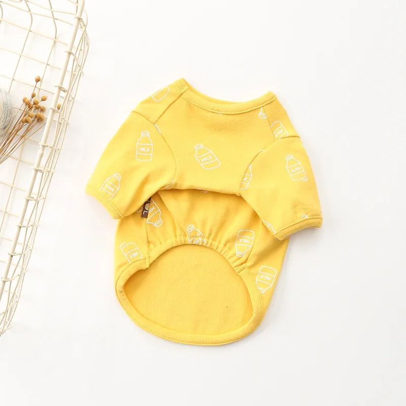 

Французская летняя футболка для собак, одежда для мопса, костюмы для кошек, щенков, пуделя, бишона, померанского шнауцера, одежда для бульдог...