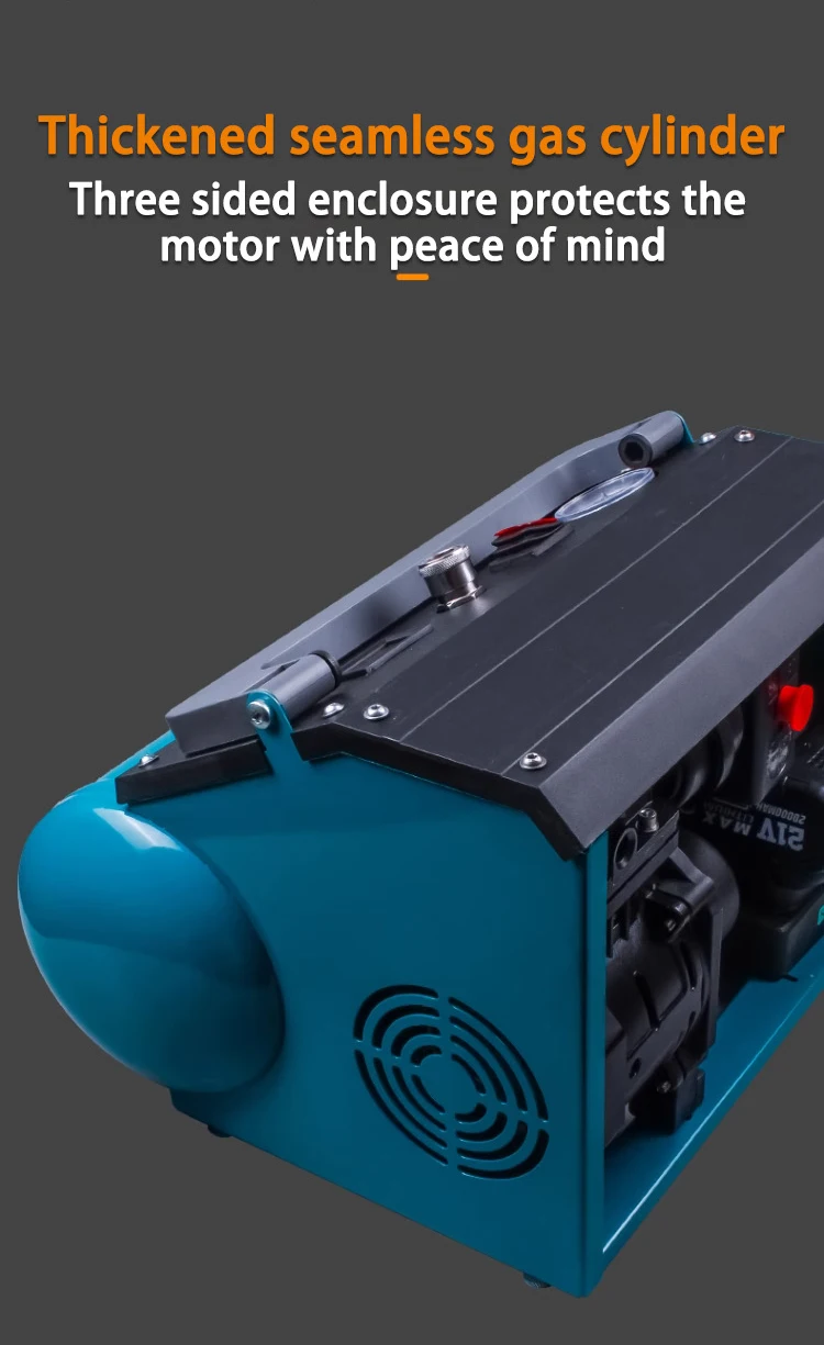 Воздушный компрессор 9 л 7 5 бар тихий чистая медь бесщеточный беспроводной