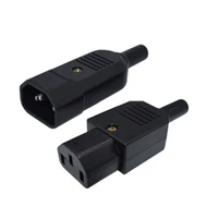 new wholesale price 16a 250v black iec c13 female plug rewirable power connector 3 pin ac socket