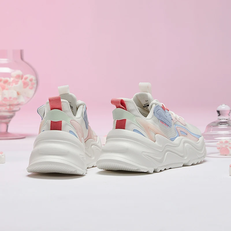 QIAODAN Running Shoes for Women 2023 Autumn Trainers Sporty Outdoor Walking Jogging Shoes Trainer Couple Sneakers XM26210353