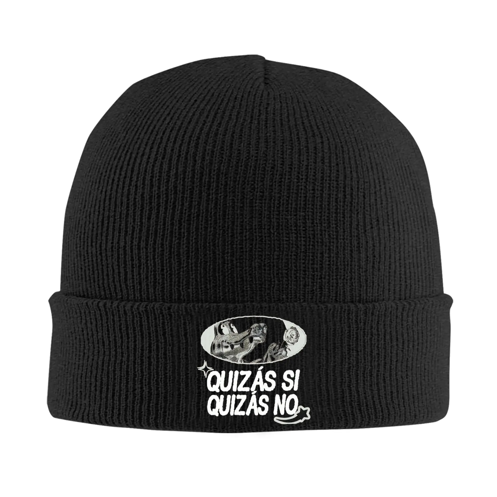Фото Вязаная шапка-бини унисекс с отворотом Alvaros Diaz Omakase 2026 Merch Winter Skullies №1
