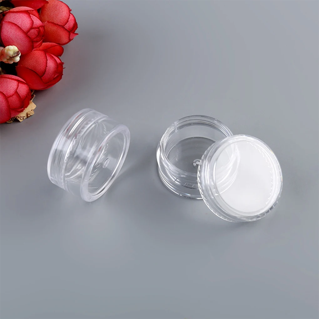 

Пустые косметические банки, 25 шт., многоразовые бутылки с прозрачными крышками, легкий дозатор для хорошего запаивания, для хранения косметики