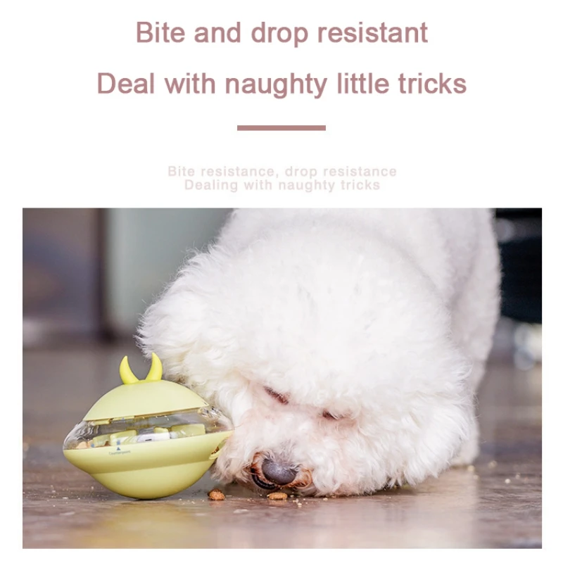 

Creative Rubber Flying Saucer Leakage Ball Leakage Ball Dog Toy Anti Choke Puzzle Dogs Slow Food Feeder Home Pet Accessiries