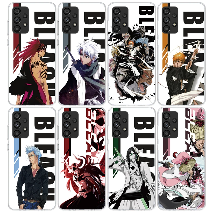 Чехол для телефона Anime Bleach Ichigo Kenpachi Samsung Galaxy A15 A25 A35 A55 A14 A24 A34 A54 A13 A23 A33 A53 A12 A22 A32 A52 A05S