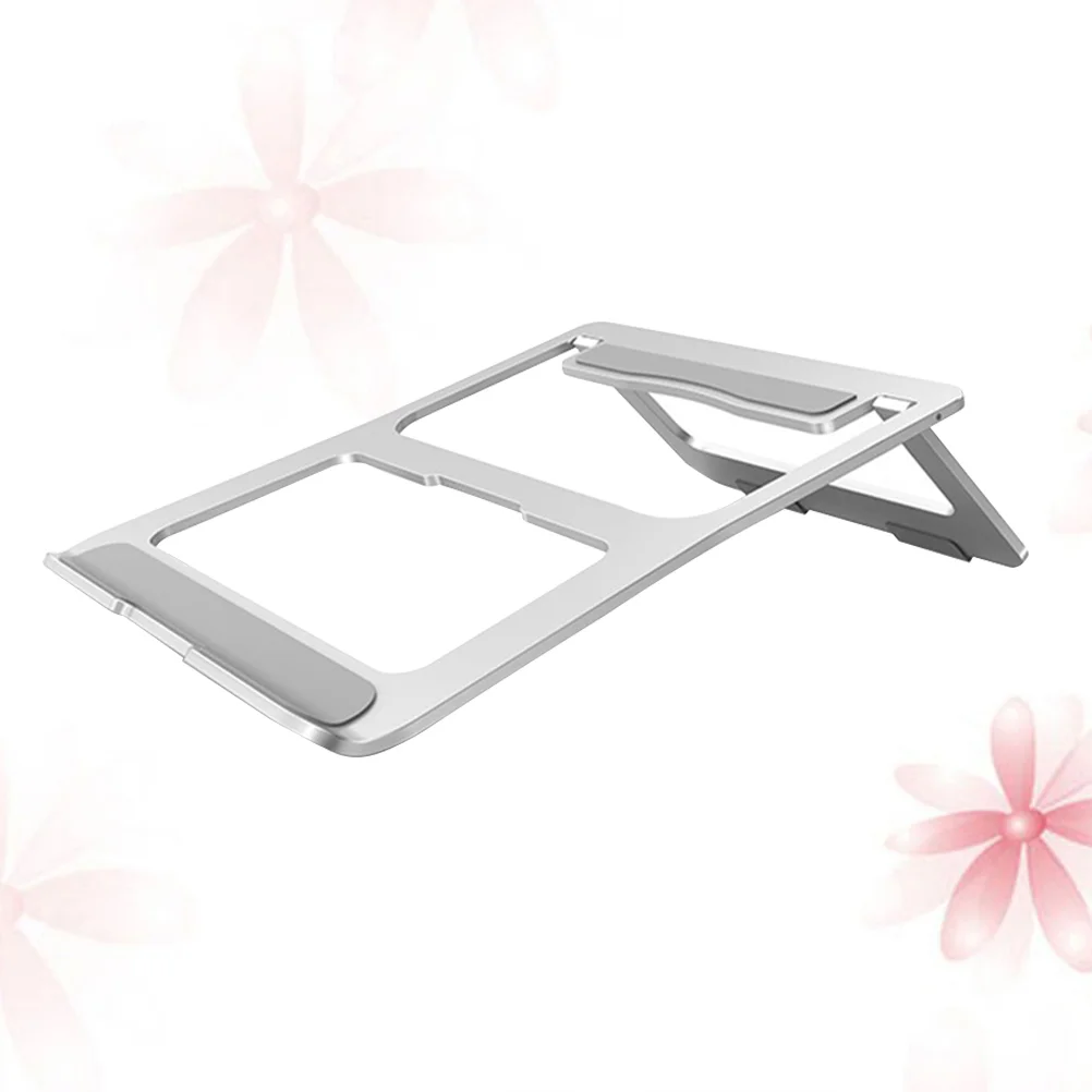 

1pc Laptop Stand Portable Aluminum Alloy Practical Desktop Stand for Office