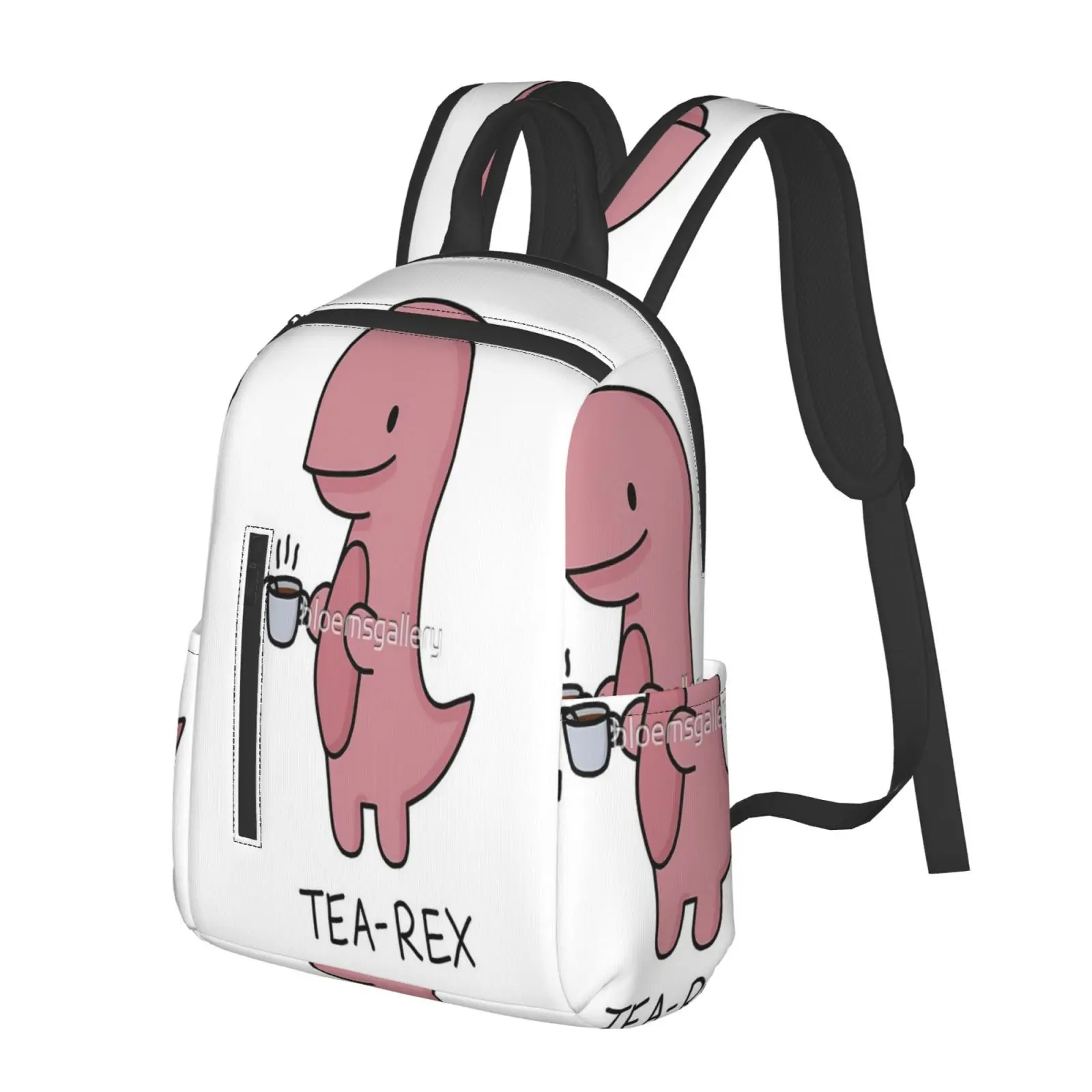 

Дизайнерский рюкзак с иллюстрациями «Tea-rex», женская дизайнерская сумка, милый женский рюкзак, женская сумка