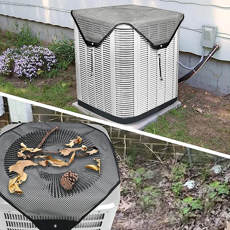 Крышка наружного кондиционера универсальная сетка с эластичными крючками