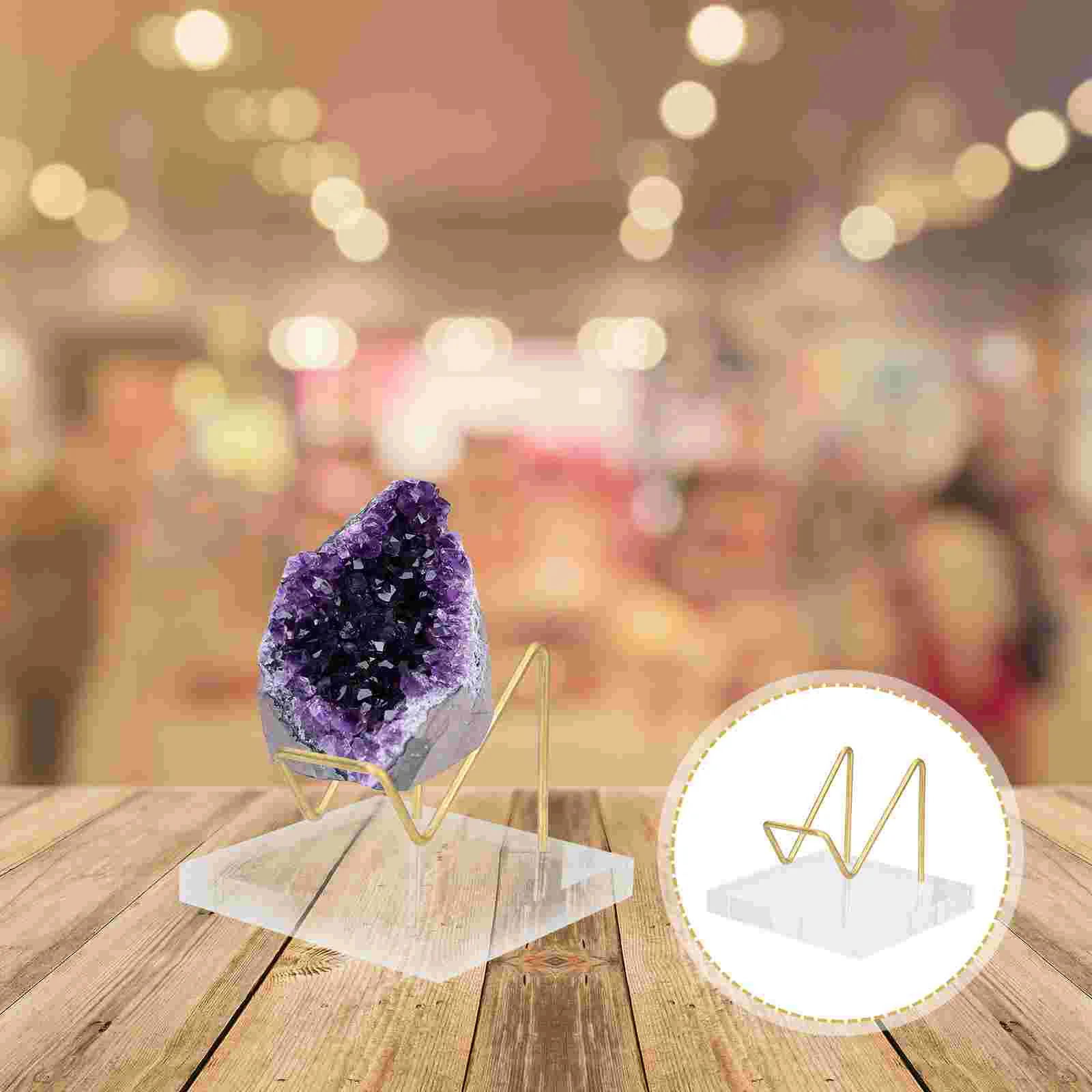

Display Stands Stand Holder Crystal Easel Mineralplate Rack Acrylicphoto Showing Jewelry Storage Base Agategemstones Craftbook