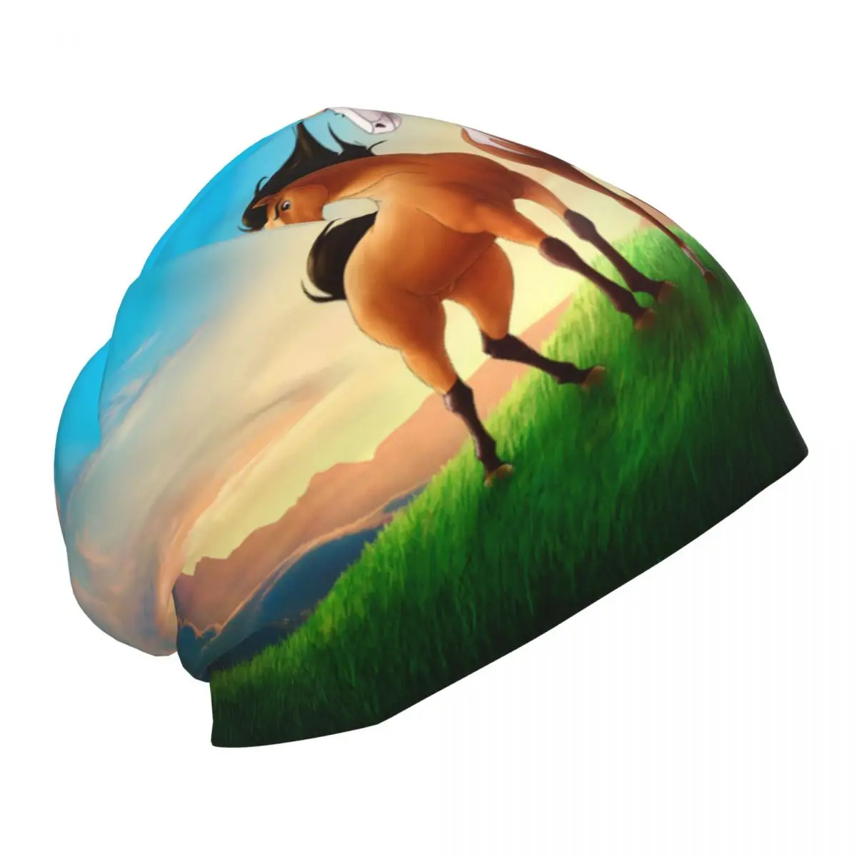 

Уникальный дизайн, искусственные колпачки, мультяшный дух, жерельон из искусственной кожи, объемная пленка с рисунком лошади, шапочка