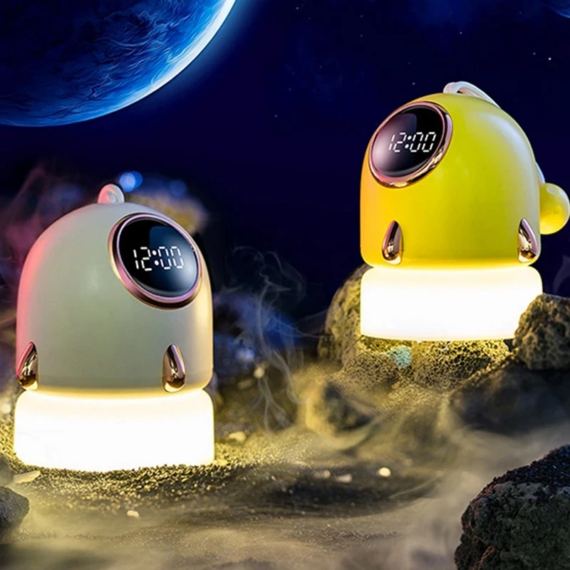 Светодиодный ночник маленькие портативные часы-лампа с USB-зарядкой