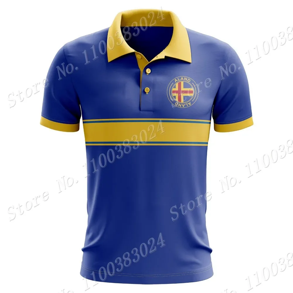 

Рубашка-поло aland Island Concept Мужская в полоску, Повседневная модная футболка с коротким рукавом, национальная одежда, деловая одежда, 2023