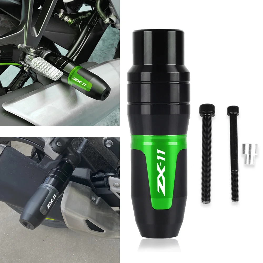 

For Kawasaki ZX11 ZX 11 1990-2001 1999 2000 2001 Accessories Motorcycle Aluminum Crash Pads Exhaust Sliders Crash Protector