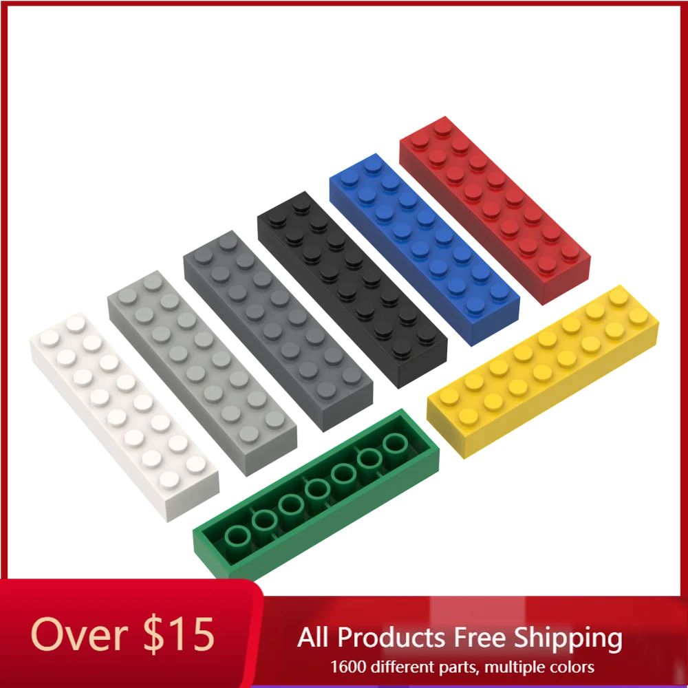 10 шт., детский пластиковый конструктор MOC 93888, 2x8 точек