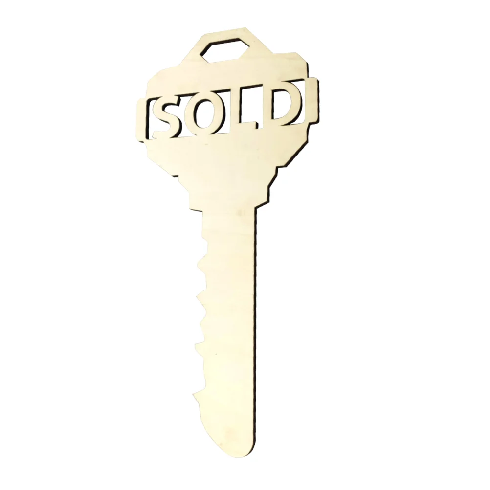 

Wood Key Ornament Woodsy Decor Sold Photo Prop Signs Photo Gift Photo Props Pendant Social Media Photo Prop