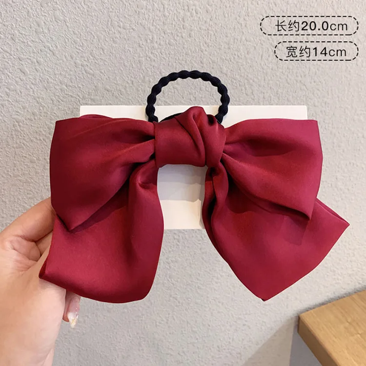 Заколка для волос с большим бантом аксессуары красная заколка головной убор