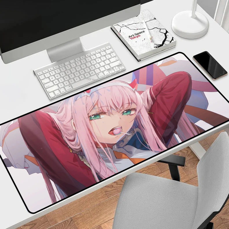 

Игровой коврик для мыши Zero Two Xxl, большой Защитный Настольный коврик, аксессуары, коврик для мыши, геймерские коврики для клавиатуры, коврик для ПК, мыши, клавиатуры