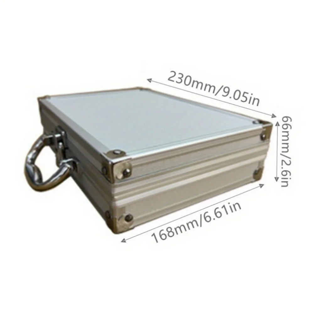 

Алюминиевый Кейс Для Инструментов С Замком, Портативный Металлический Контейнер Для Хранения Для Гаража