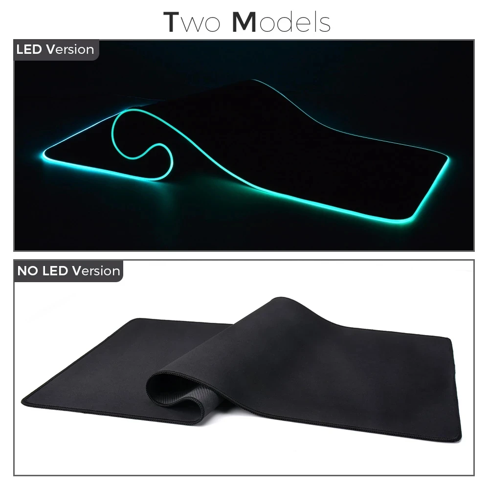 Gamer Mouse Pad Xxl Razer Pc Accessories Gaming Mousepad Rgb Deskmat Desk Protector Keyboard Mat Anime Backlight Mause Carpet