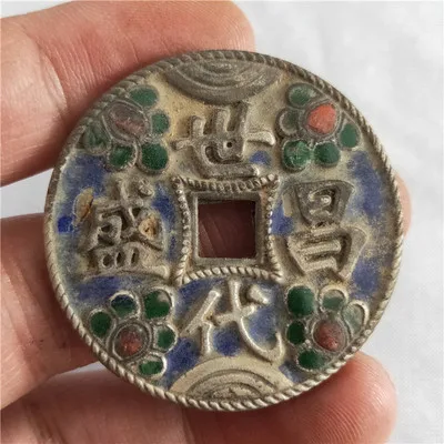 

Античные красные медные трехмерные украшения со стразами