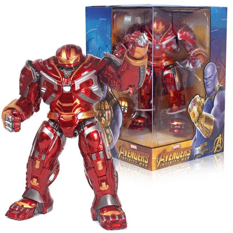 

Disney Avengers Iron Man Anti-hulk Anime Movie Superhero Armor Model Action Figure The Joints Are Movable Luminous Doll Toy Gift