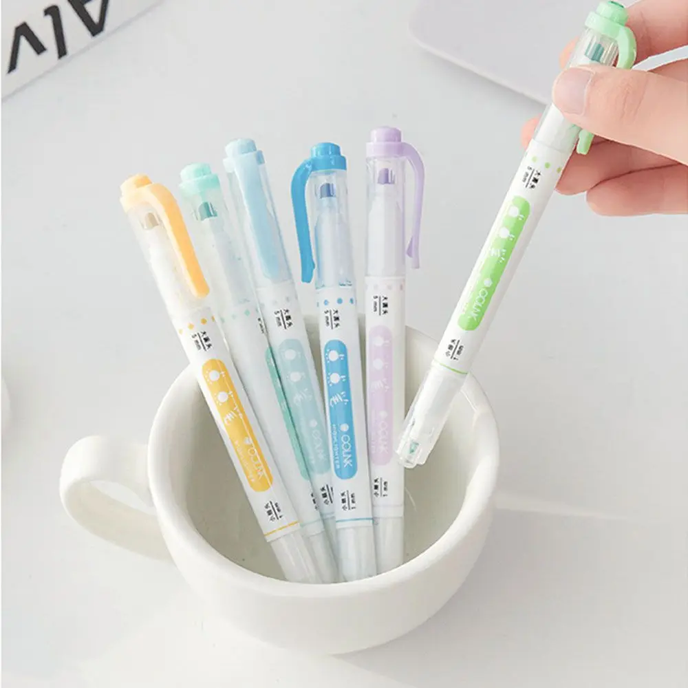 

New Office Painting School Dual Side Highlighter Pen Marker Underline