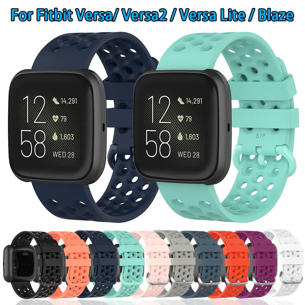 

Strap For Fitbit Versa Versa2 Blaze Silicone Breathable Outdoor Bracelet Watchband Wrist Band Accessories Fitbit Versa Lite
